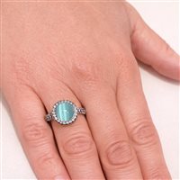 Anneau Lucos Femme in Argent ES875 BLU